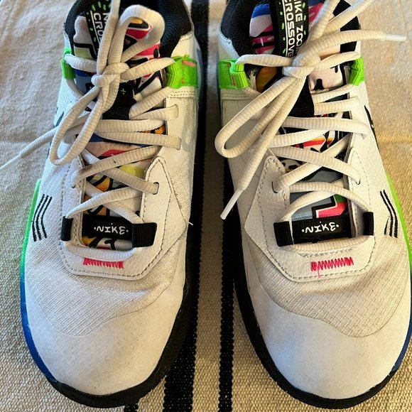 Nike Air Zoom Crossover GS Sprinkle Swoosh Kid Basketball DV1365-101. Sz 7Y - Picture 3 of 10